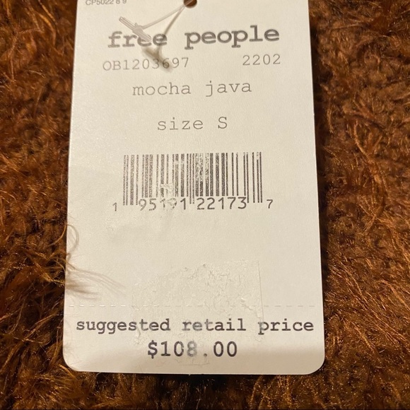 Free People Fuzzy V-Neck Sweater NWT - Picture 10 of 14